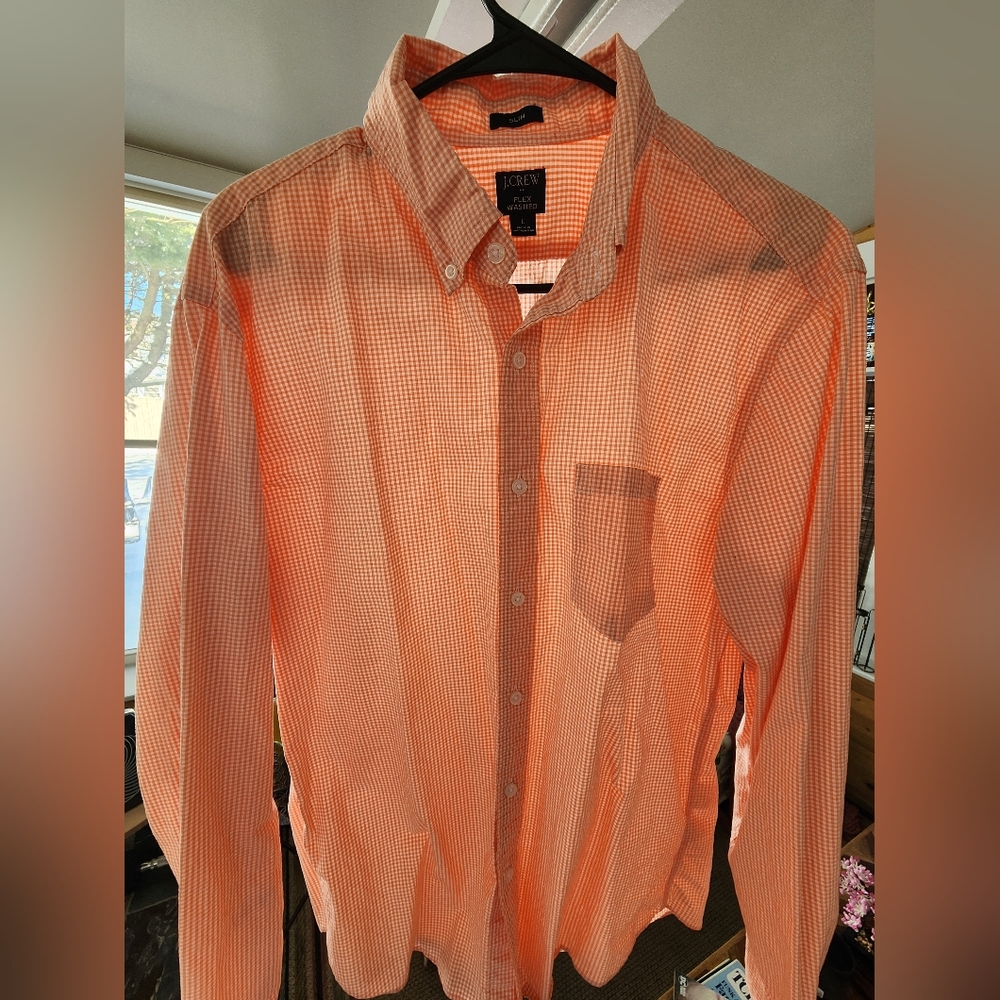 J. CREW MENS BUTTON DOWN SHIRT L